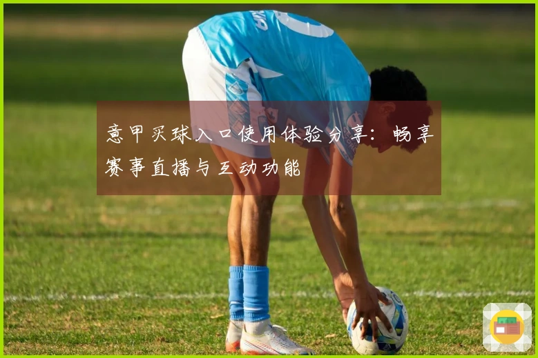 意甲买球入口使用体验分享：畅享赛事直播与互动功能